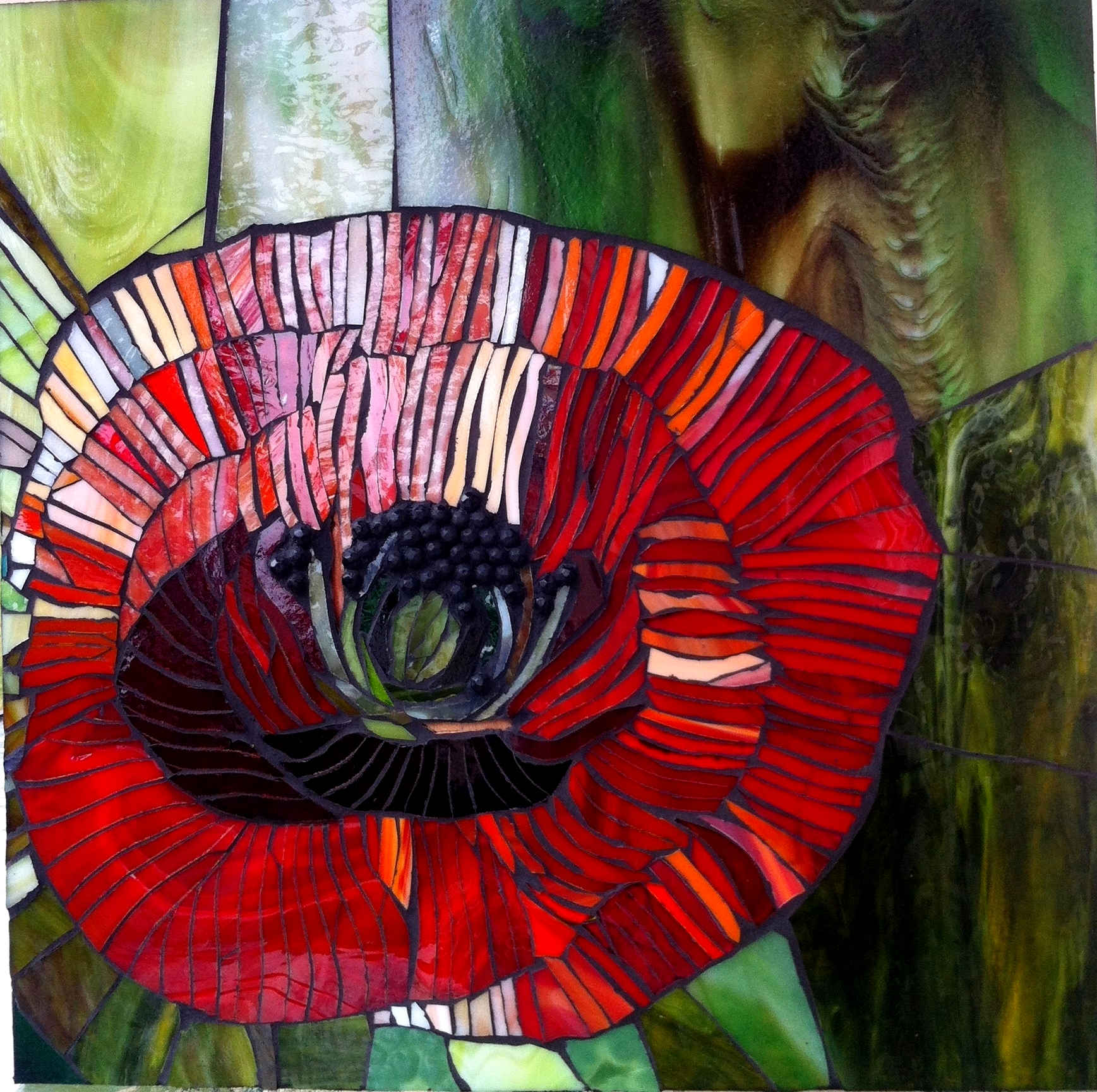 Poppy Passion 16x16