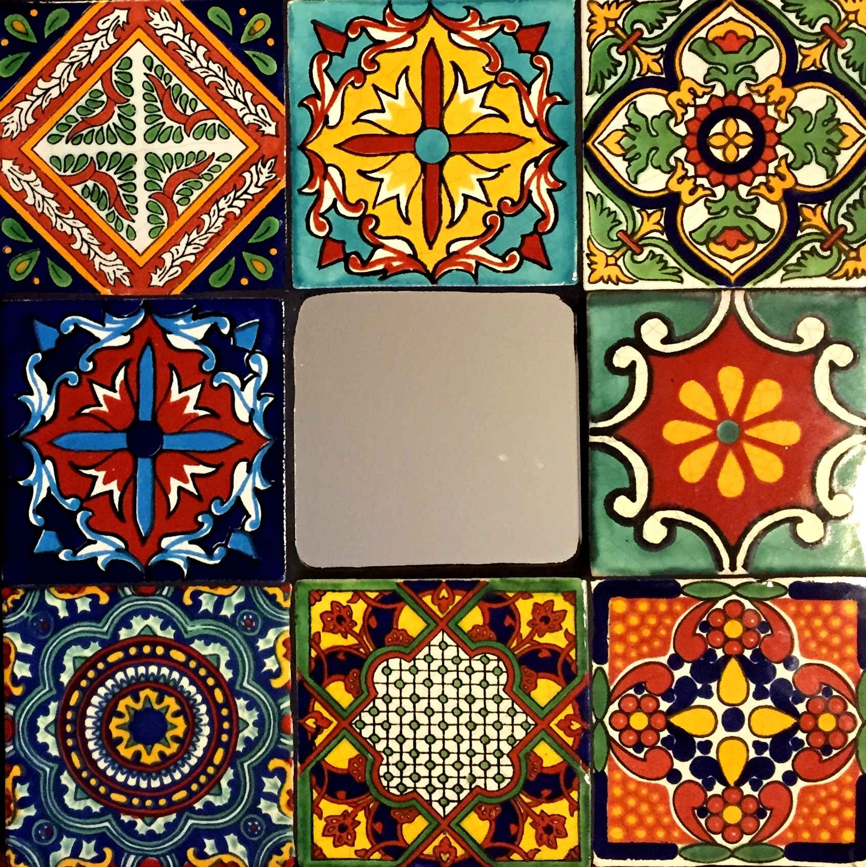 Mexican Style Tiles 2 14x14