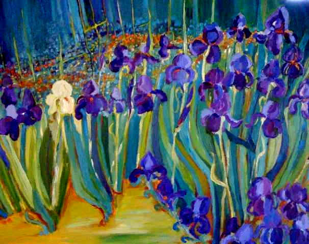 Blooming Irises 30x40