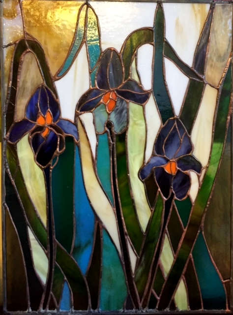 Iris Garden 16x20